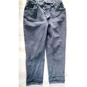 Abercrombie‎ & Fitch 32 "The Dad" High Rise Black Jeans Size 14 Curve Love